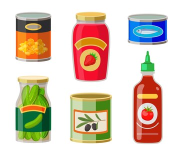 Ilustração conservação de alimentos