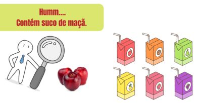Suco de maçã no néctar